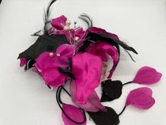 髪飾り セット品 ピンク・黒 花  co421-a0004