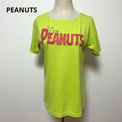 PEANUTS スヌーピー Tシャツ Mサイズ ライムグリーン