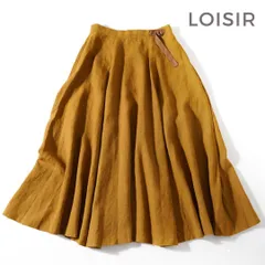 890*美品 ロワズィール LOISIR リネン フレアスカート