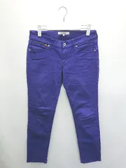 ◇ Θ BEAUTY & YOUTH UNITED ARROWS 無地 ストレッチ テーパード パンツ サイズM パープル ネイビー系 レディース P  【1409090026942】