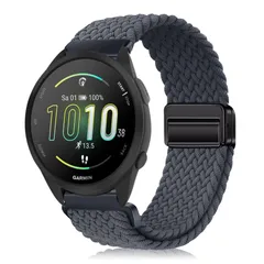 新品 [YealRed] バンド 20mm For Garmin Vivoactive 5/Venu Sq 2/Forerunner 165 Music 交換バンド 弾性ナイロン製 替えベルト 編組ストラップ 磁気バックル 換えバンド ベルト マグネットバンドのサムネイル