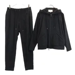 メンズビギ セットアップ ジップパーカー＆パンツ M ブラック系 MEN'S BIGI メンズ 【中古】  【230926】