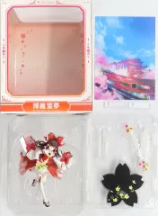 【中古】フィギュア 博麗霊夢(特製背景パネル付き) illustration by 藤ちょこ 1/7 塗装済み完成品 FURYU HOBBY MALL限定