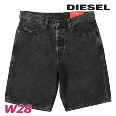 新品・未使用 ディーゼル DIESEL ブラックデニムショートパンツ ハーフパンツ メンズ ヴィンテージウォッシュ加工 D-MACS-Z-SHORT