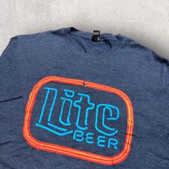 US古着 DISTRICT VERY IMPORTANT TEE Tシャツ Lite BEER XL ブルー