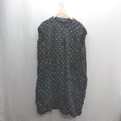 ◇ ⊂ RAPUCALUSON ラプカルソン ドット柄 - 膝下丈 ワンピース 表記なし ブラック レディース E  【1409100048575】