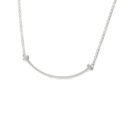 ティファニー/TIFFANY&Co. 　ティファニーT スマイル ペンダント ネックレス スモール　スターリングシルバー/AG925　シルバー【中古】　S-158672