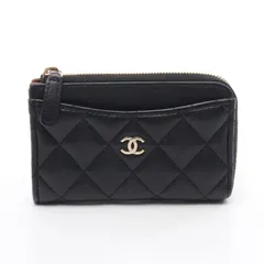 シャネル CHANEL コインケース マトラッセ AP3179 ブラック カーフ（牛革） マトラッセ コインカードホルダー レディース Used B