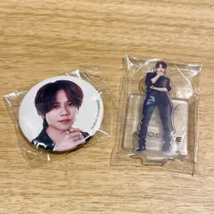 INI XQUARE カプセルトイ　ミニアクスタ　缶バッチ　藤牧京介