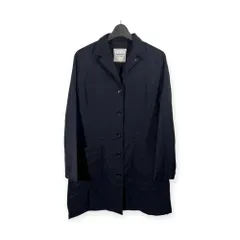 Mademoiselle NON NON マドモアゼルノンノン 裏地キルティング ナイロンジャケット ハーフコート /ブラック