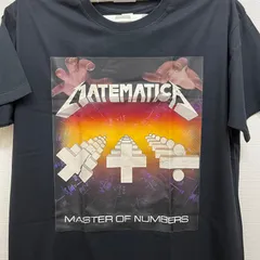 新品 メタリカ METALLICA メタルマスター パロディTシャツ バンドTシャツ ネタT 数学 記号 メタル ロック ゴシック ロックTシャツ バンティー メンズ 半袖 ブラック メタルマスター Master of Puppets USA