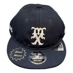 EC Melodi 限定スタッズ キャップ CAP 美品 SAINT MICHAEL × New ERA RC 9FIFTY MX NE CAP 刺繍