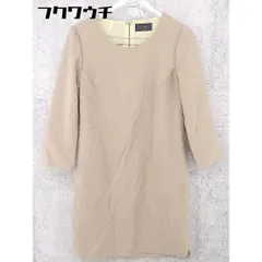 ◇ LIMITLESS LUXURY リミットレス ラグジュアリー 長袖 膝丈 ワンピース サイズ36 ベージュ系 レディース 【1101190012701】