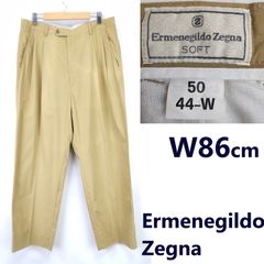 イタリア製★Ermenegildo Zegna/エルメネジルド ゼニア★スラックス/パンツ【50/メンズL程度/股下73cm/ベージュイエロー】ズボン/ボトムス/Pants/Trouser◆BJ082-c