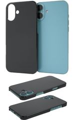 【特価商品】【 使いやすい シンプル 背面カバー バックケース アレンジ ブラック 単色 背面ケース バックカバー ハードケース アイフォン16プラス対応 光沢 】 ハード ケース iPhone16Plus対応 ］ PLATA ［
