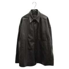 MARNI (マルニ) 20AW 胸ポケット付き ラムレザーロングスリーブシャツ 長袖シャツ ブラック CUMY0011A0のサムネイル