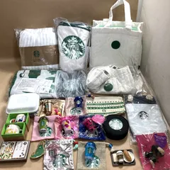 ★ Starbucks スターバックス グッズ 25点 まとめ商品 トートバッグ ブランケット ピクニックマット リワード限定ミニチュアコレクション ミニカップギフト ミニマグJAPAN 2.5kg