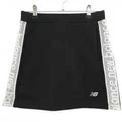 【超美品】ニューバランスゴルフ スカート 黒×白 サイドロゴメッシュライン  レディース 1(M) ゴルフウェア 2022年モデル New Balance