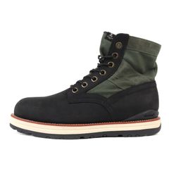 新品同様 visvim ビズビム mastermind JAPAN 7-HOLE 73-FOLK 12SS ブラック カーキ サイズ：US9.5 27.5cm シューズ 靴 ブーツ マスターマインド コラボ