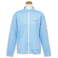 【シナモロール 水色 3344507】 ラッシュガード 女の子 キッズ ジュニア サンリオ 130 140 150 160cm 長袖 フードなし 前開き ファスナー 指穴 水着 小学生 中学生 子供 こども かわいい おしゃれ スクール水着