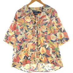 古着 90年代 ラルフローレン Ralph Lauren POLO SPORT ポロスポーツ 総柄 花柄 オープンカラー ハワイアンアロハシャツ/eaa486170