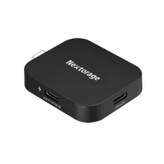【特価商品】Nextorage PDPアダプター PC・スマホを充電しながら4K動画をポータブルSSDへ録画可能 iPhoneの充電と映像・画像の転送を同時に行える “リバーシブル” USB-C PDパススルーアダプター PDPアダプター ネクストレージ NX