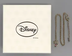 【中古】銀製品・指輪・アクセサリー ミニーマウス ネックレス シルバー ピンク キュービックジルコニア 「ディズニー」