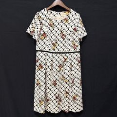 新品◇定価4.1万 グレースクラス 膝丈ワンピース マリン柄 マルチ