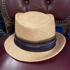 MADE IN ITALY製 CA4LA ストローハット 小麦色