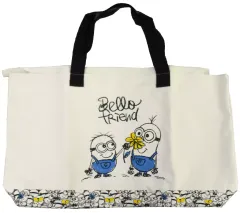 【中古】バッグ ホワイト プレミアムビッグトートバッグ 「ミニオンズ」