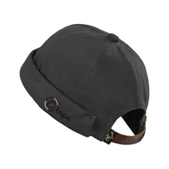 【特価セール】コットンキャップ 小顔効果 丸型 ワッチキャップ サグキャップ 春夏 洗った綿のキャップ 無地 ロールキャップ セーラー帽 メンズ 個性 フィッシャーマンキャップ 紳士帽子 ツバなし ファション [Croogo] アウトドア