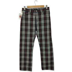 バーバリーブラックレーベル BURBERRY BLACK LABEL ボタンフライ チェックパンツ メンズ  79