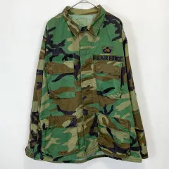 【古着】U.S.Air Force 迷彩柄 M81 ウッドランドカモ柄 ミリタリージャケット