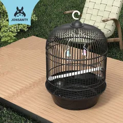 新しい未使用 鳥かご ケージ 小型 おしゃれ 多頭飼い 持ち運び 鳥籠 鳥小屋 バードケージ 底網 止まり木 鳥 庭 コンパクト バードキャリー 縦長 バードゲージ とりかごのサムネイル