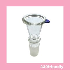 420friendly ガラスボング 水パイプ用  火皿 / ガラス製ボウル  交換用ヘッド (接続部 18mm オス型)
