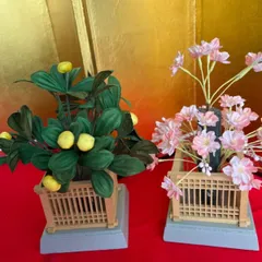 特選☆正絹☆純木製☆桜橘☆魔除け☆邪気払い☆雛祭り☆雛人形☆箱入り☆省スペース☆おひなさま