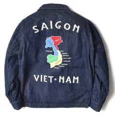 【極美品】Houston ベトジャン　背面刺繍レア　旧タグ　サイズL HOUSTON ベトジャン メンズ ジャケット 大きいサイズ ブランド