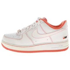 NIKE (ナイキ) AIR FORCE 1 07 LV8 RUCKER PARK CT2585-100 エアフォース1 ローカットスニーカー ホワイト/オレンジ US8/26.0cm