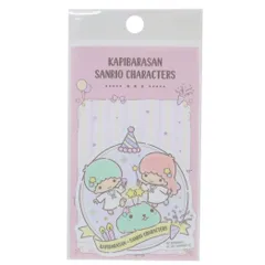 【メール便】カピバラさん20thxサンリオキャラクターズ ダイカットシール ダイカットビニールステッカー とぅえんくるさんxリトルツインスターズ サンリオ ゼネラルステッカー 耐水耐光 キャラクター グッズ 