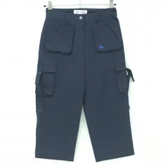 ★特価★ルコック 七分丈カーゴパンツ ネイビー ロゴ刺しゅう レディース 7(S) ゴルフウェア le coq sportif