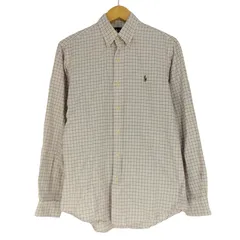 ラルフローレン RALPH LAUREN CUSTOM FIT チェック ボタンダウンシャツ メンズ import：S 