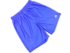 adidas アディダス ロゴ サッカー トレーニングウェア プラクティス パンツ sizeO/青 ■■ メンズ