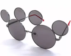 【中古】アクセサリー(非金属) ミッキーシェイプ(先セルレッド) ファッション用サングラス 「ディズニー」 東京ディズニーリゾート限定