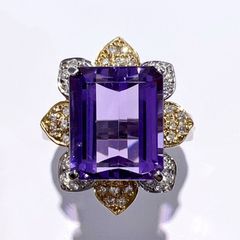 ❤️超綺麗＊夢幻の紫❗️大粒 宝石級 アメジストペンダント 