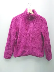 ◇ UNIQLO ユニクロ フリース ジップアップ ハイネック アウター 冬向け 長袖 ブルゾン サイズS ピンク レディース E  【1309250025023】