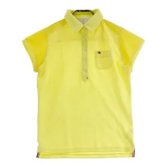 サイズ：L TOMMY HILFIGER GOLF トミー ヒルフィガーゴルフ  半袖ポロシャツ  イエロー系 [240101518951] ゴルフウェア レディース ストスト