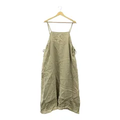 KAZUMI　SAMANSA　MOS2　サマンサモスモス　カズミ　CLC-1106582　コラボ　キャミソールワンピース　ジャンパースカート　リネン　Fサイズ　ベージュ