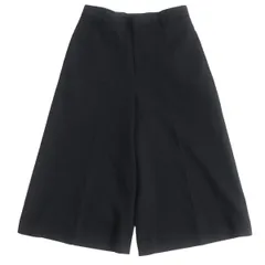 極美品□CELINE/セリーヌ 2P233092D CULOTTES IN DIAGONAL WOOL ウール100％ キュロットパンツ/ワイドパンツ ブラック 38 伊製 正規品のサムネイル