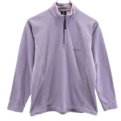 mont-bell モンベル シャミース ハーフジップ フリースジャケット M パープル プルオーバー アウトドア レディース 古着