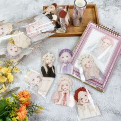 クラウンガールLサイズPETテープ　ハル×文具女子オリジナル　フィルムテープ